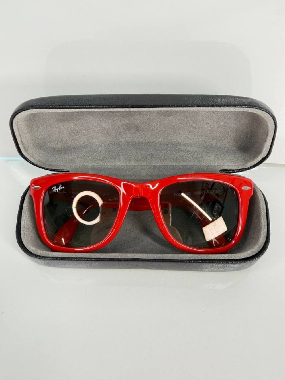 Ray-Ban Folding Wayfarer RB4105 Special Series Sunglasses – Red – Made in Italy - Picture 3 of 16